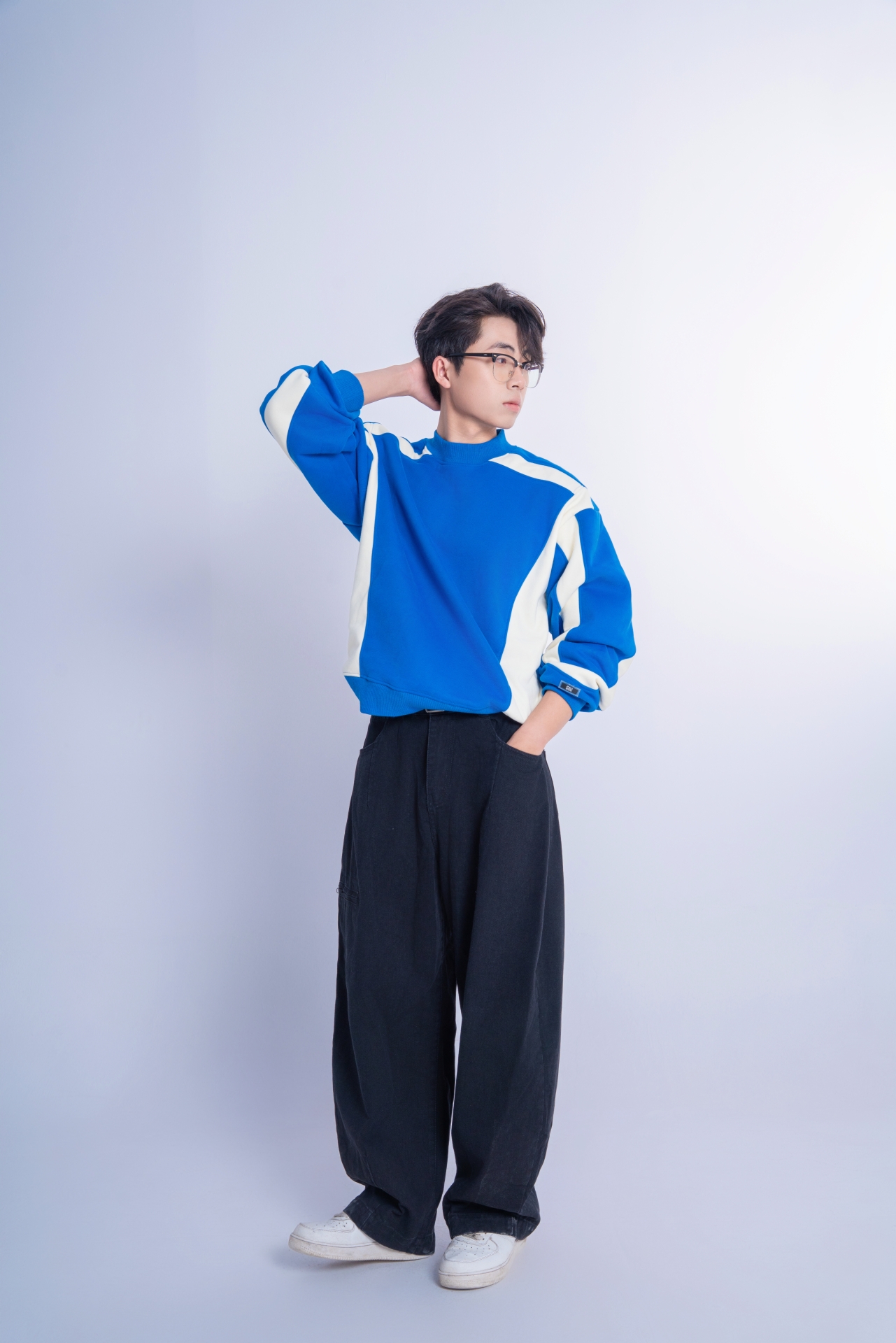 [SOLI] TIMELESS Wave Sweater/ Blue