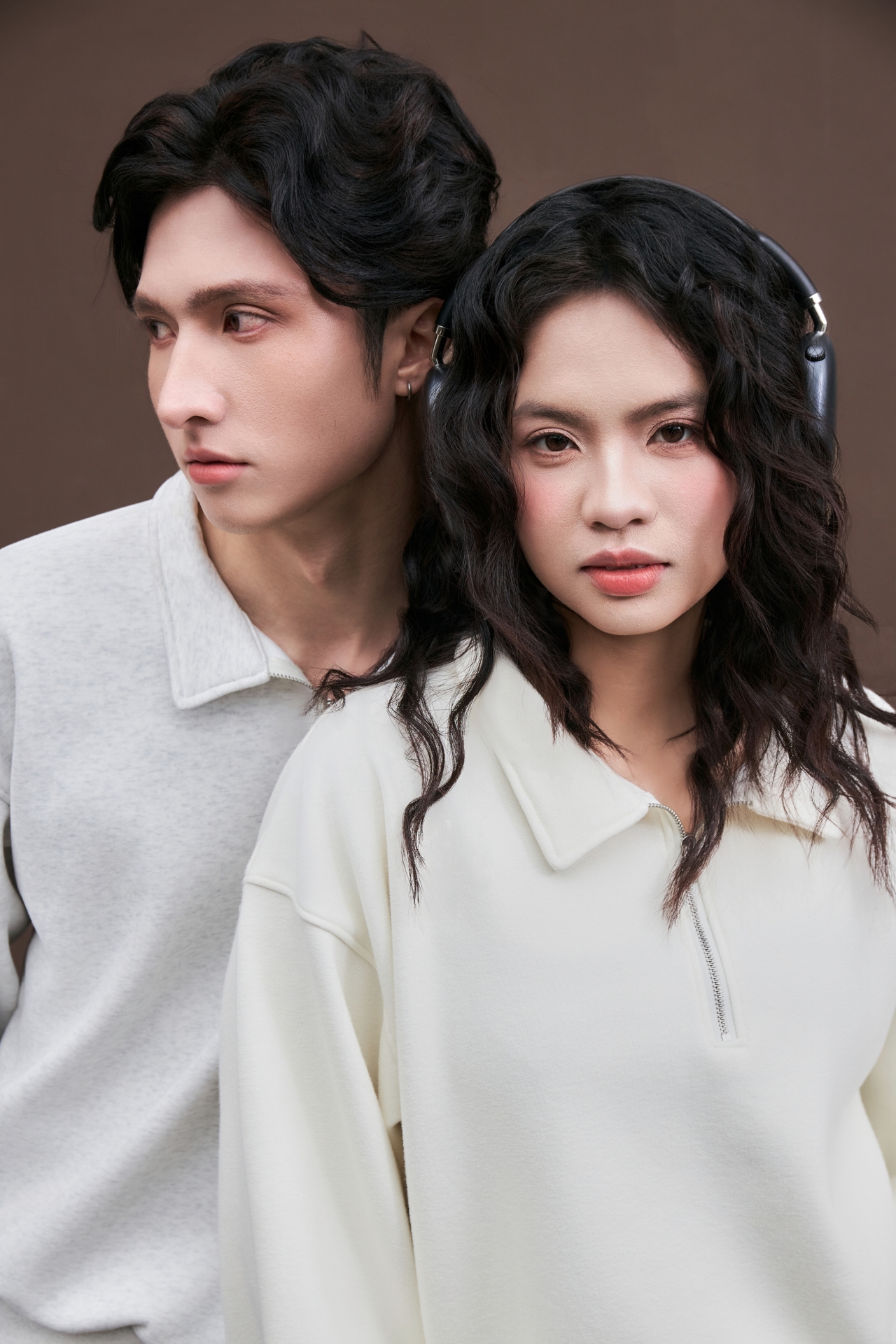 [SOLI] TIMELESS Zip Sweater/ Beige