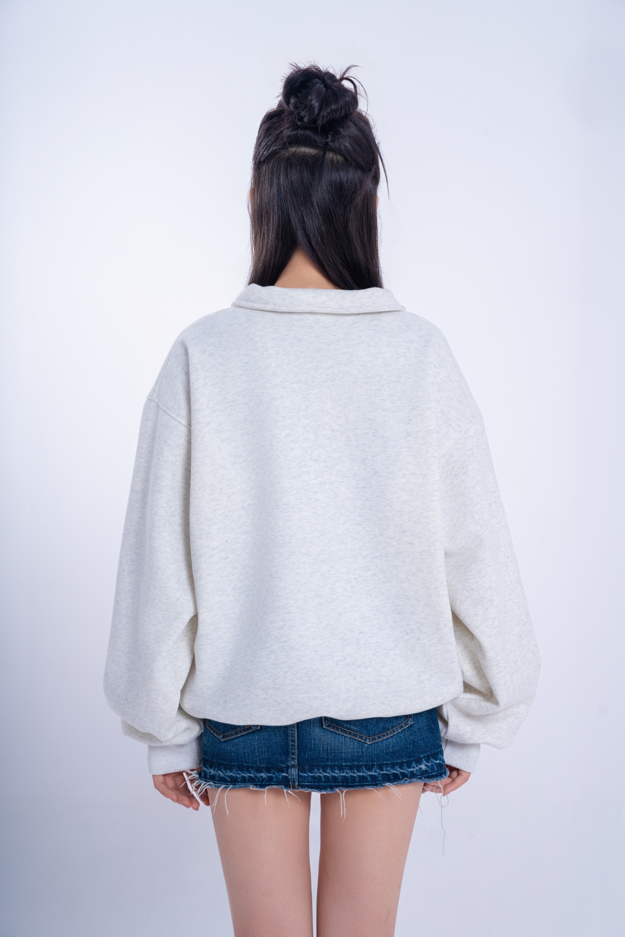 [SOLI] TIMELESS Zip Sweater/ Gray