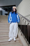 [SOLI] TIMELESS Wave Sweater/ Blue