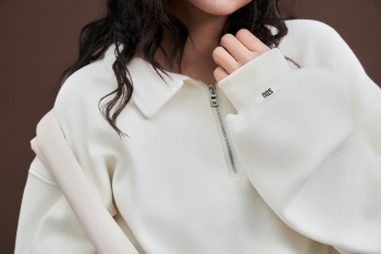 [SOLI] TIMELESS Zip Sweater/ Beige