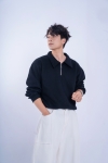 [SOLI] TIMELESS Zip Sweater/Black